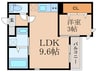 GRANDTIC 1LDKの間取り