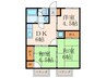メゾン藤 3DKの間取り