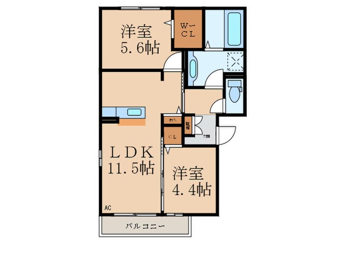 間取り図 メゾン・ラフィーネＡ棟