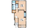 エクセラン依井　Aの間取図