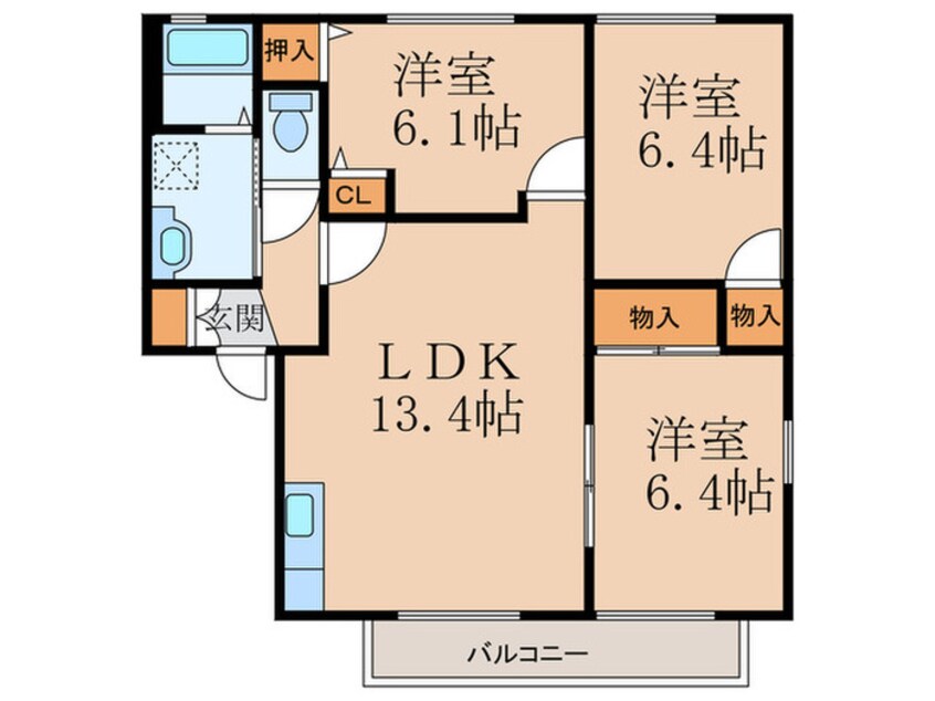 間取図 コモンシティ志井ⅡＥ棟