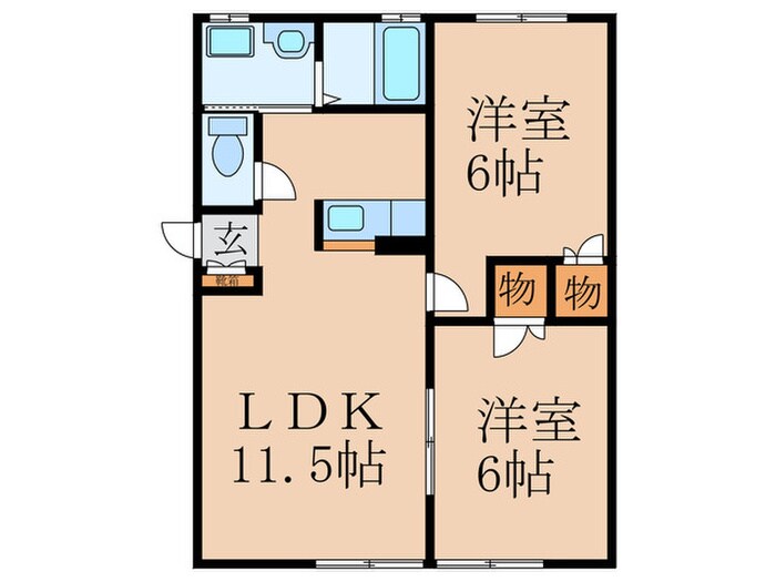 間取り図 ヴェルジェＭ
