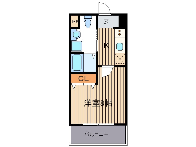 間取り図 ﾋﾟｭｱﾄﾞ-ﾑﾃｨｱﾗ大手門(506)