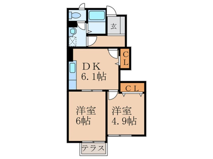間取図 ベル・フィオーレ　Ａ棟