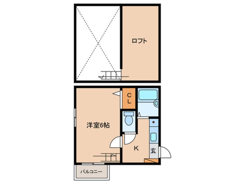 間取図 ピュア別府伍番館