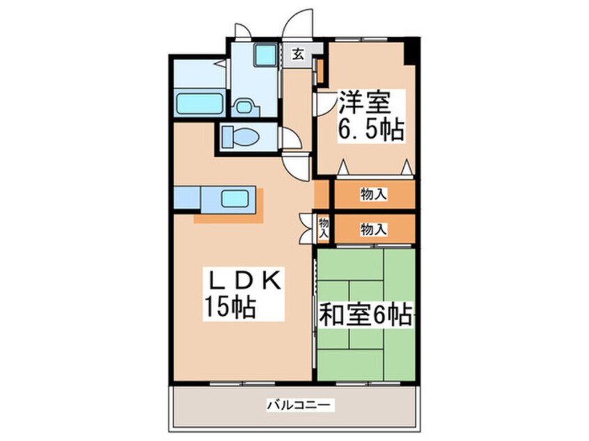 間取図 ヴァンベール筑紫野