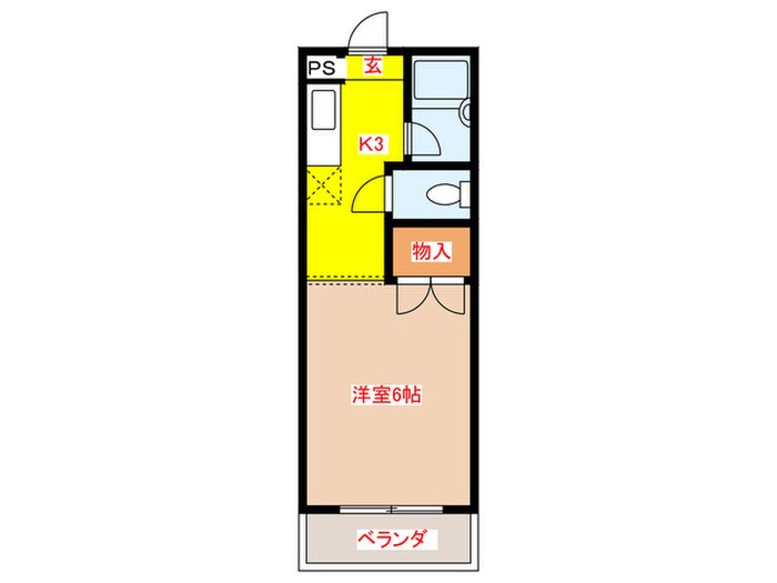 間取り図 コーポ奈多