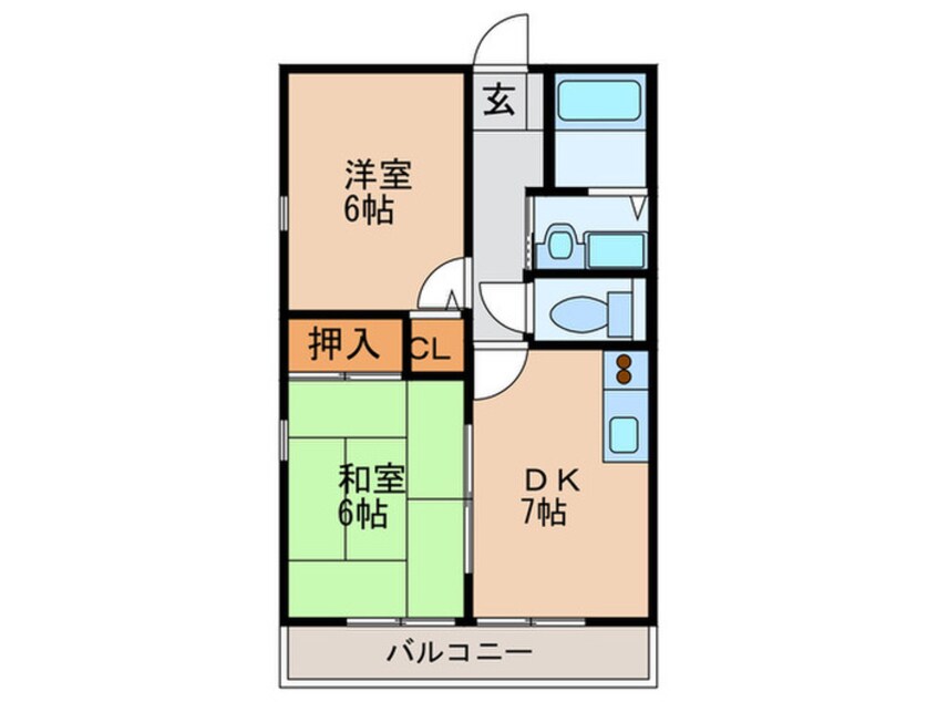 間取図 フォブール合川