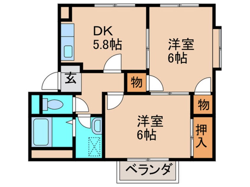 間取図 サンパティーク遠賀