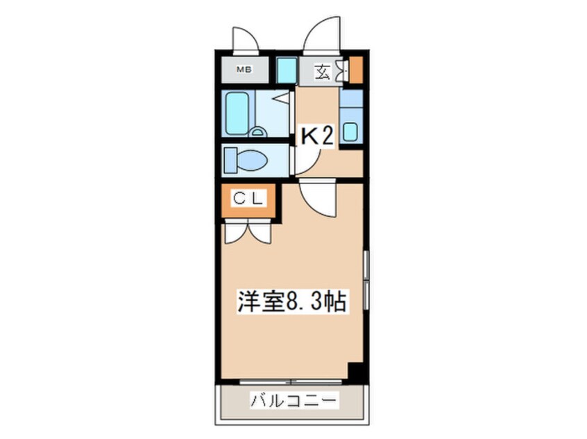 間取図 ウイングス学園通りＳ館