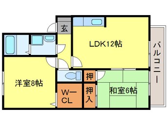 間取図 セジュ－ル諸岡