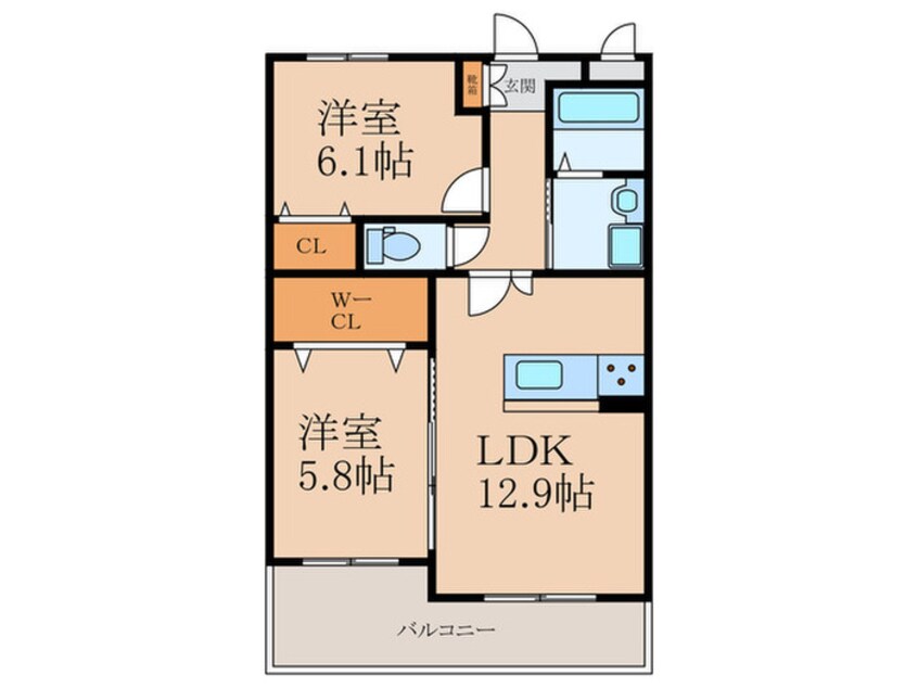 間取図 エル・デ・ルポ小倉東