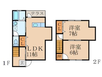 間取図 ２０１おさぎ