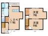 ２０１おさぎ 2LDKの間取り