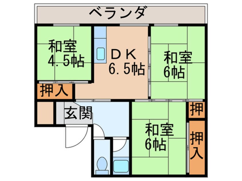 間取図 オアシス芦屋2号棟