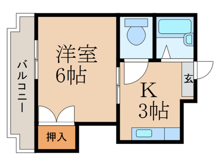 間取図 ユタカコート天神