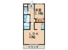 サニーヒルズTATEYASHIKI 1LDKの間取り