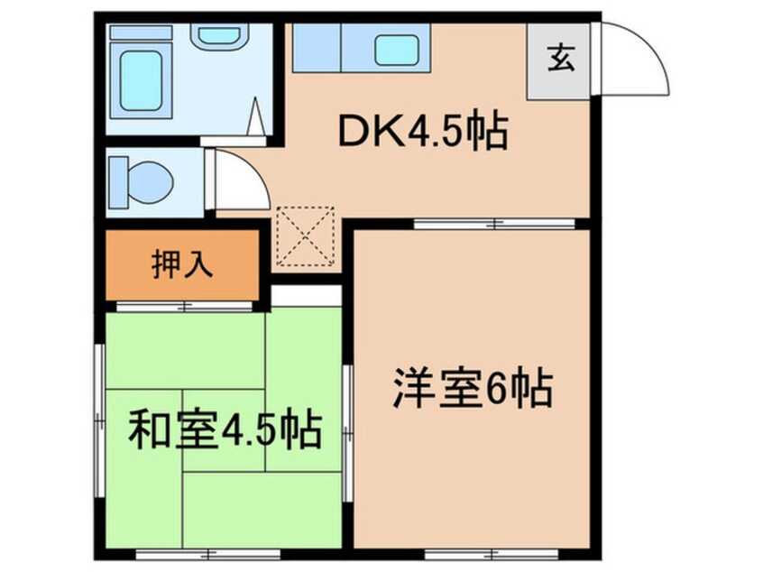 間取図 フォーブル姪浜