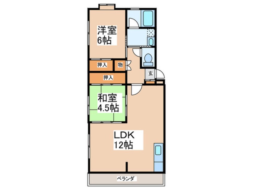 間取図 コ－ポユキ