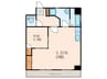ファーストライフ大手町 1LDKの間取り