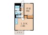 シャンアビテ　A棟 1LDKの間取り