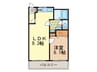 高宮台ハイツ 1LDKの間取り