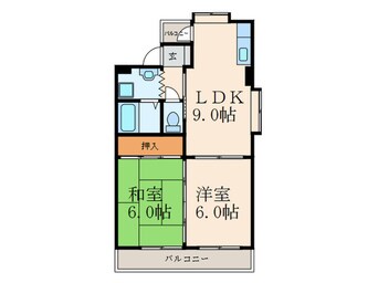 間取図 リビヨン藤嶋Ｎｏ．２