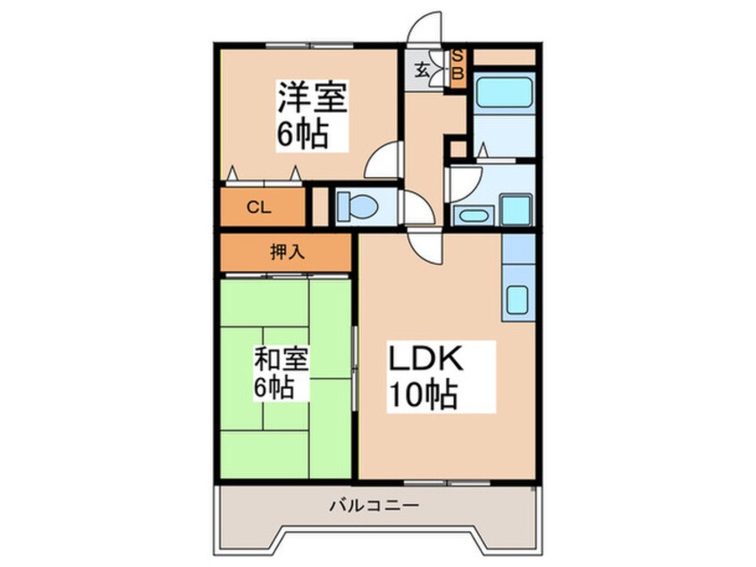 間取図 シャルマン水城