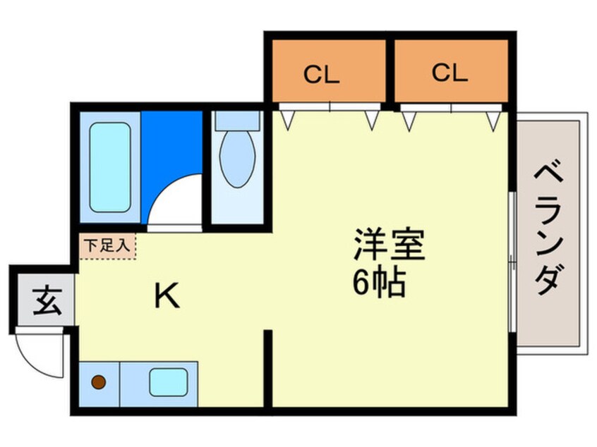 間取図 フレッシュ高宮