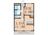 ラソ 1LDKの間取り
