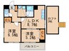 コンセプト小笹 2LDKの間取り