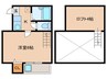 ＭＡＲＩＯ別府 1Kの間取り