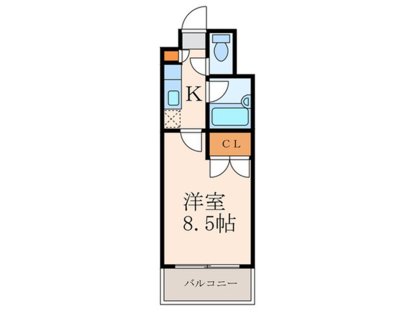 間取図 エフズ・フラッツ古船場