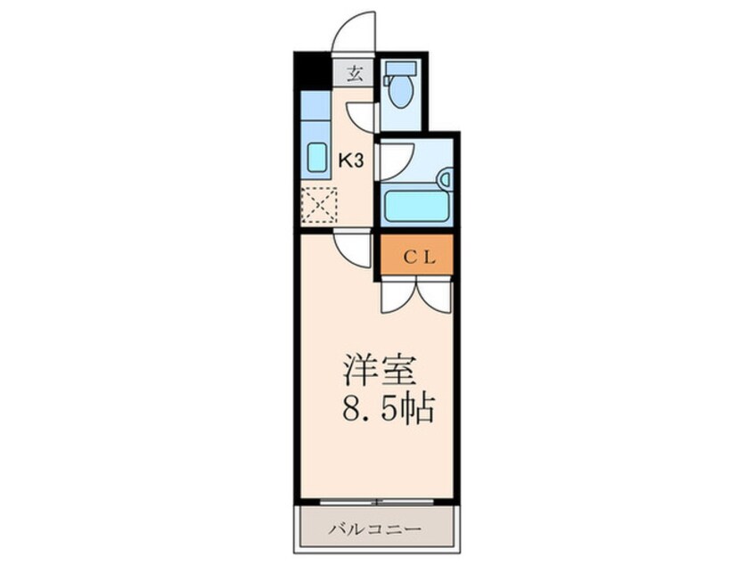 間取図 エフズ・フラッツ古船場