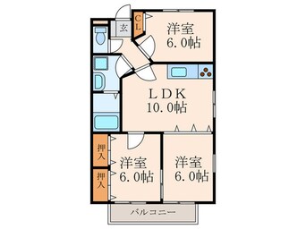 間取図 ボヌール守恒Ⅱ