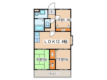 間取図 ヴィルシーナ松嶋