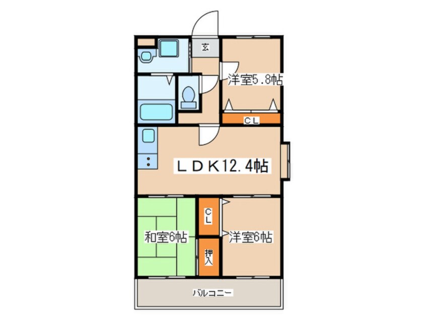 間取図 ヴィルシーナ松嶋