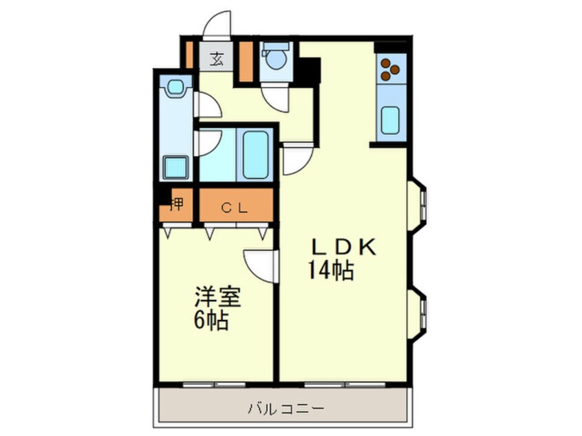 間取図 日之出ビル高砂