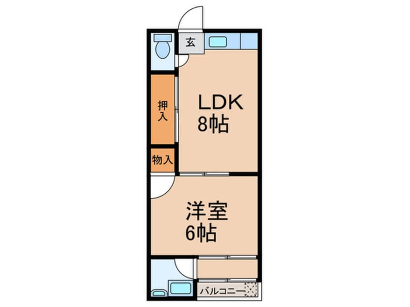 間取図 メゾンド空港前