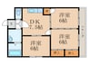 長尾グリーンハイツ 3DKの間取り