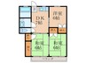 中嶋アパート７００号 3DKの間取り