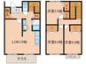 ユニフレックス中間 Ｂ 3LDKの間取り