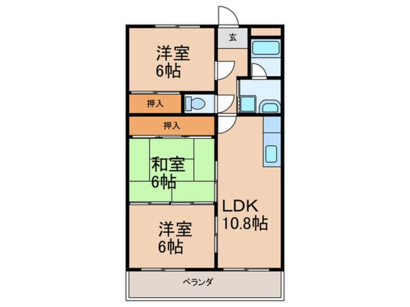 間取図 パステルハイムⅡ
