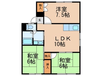 間取図 シャルム牧山