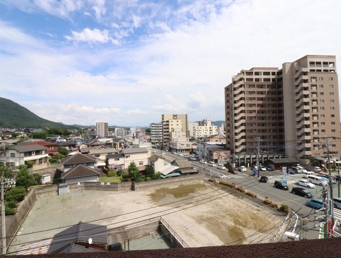 室内からの展望 赤間田園ビル