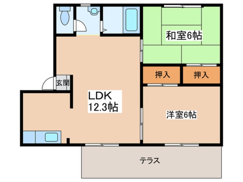 間取図 メゾンドスリ－ゼ
