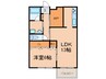 ゼルコバマンション 1LDKの間取り