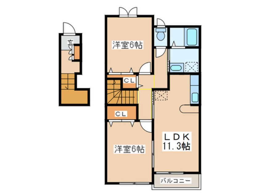 間取図 フォレストピアＢ