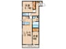 D-room原町 2LDKの間取り