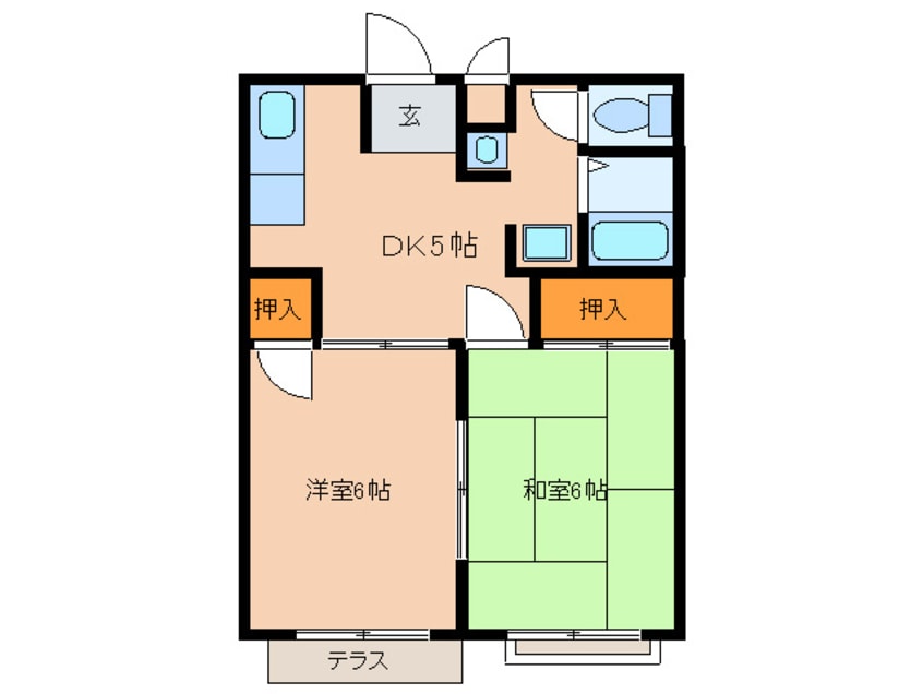 間取図 リバ－サイド高浜
